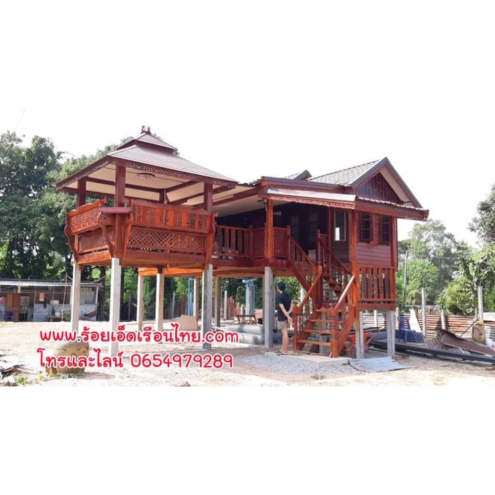 บ้านระเบียงข้างแบบที่58 ขนาด5.5×7.5+1.2+ศาลา มีหลังคาคลุมบันใด บ้านระเบียงข้างแบบที่58 ขนาด5.5×7.5+1.2+ศาลา มีหลังคาคลุมบันใด